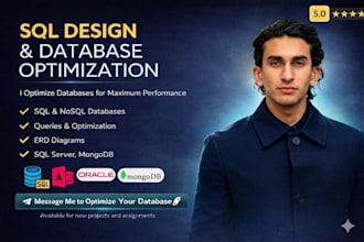 provide expert database design and development for your business needs