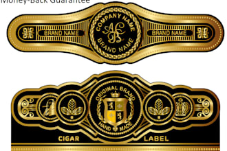 design professional label, box, cigar brand and logo