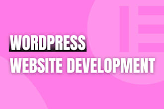 build wordpress website with elementor page builder