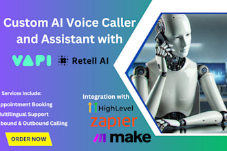 create a custom ai voice caller agent with vapi, retell, or bland ai