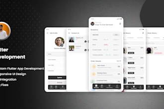 design and develop custom flutter apps for ios and android