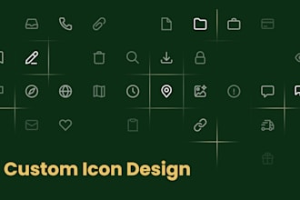 create trendy icons, icon design for your wordpress website and mobile app