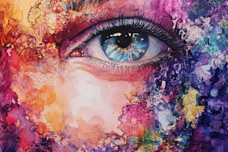 do paint abstract and surreal watercolor acrylic art