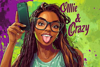 draw realistic cartoon vector caricature and friendship portrait