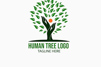 make high quality professional human tree logo design
