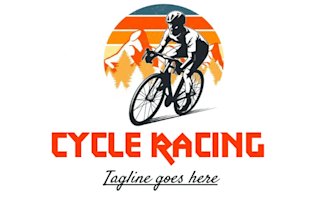 make imagination bicycle logo design for your brand