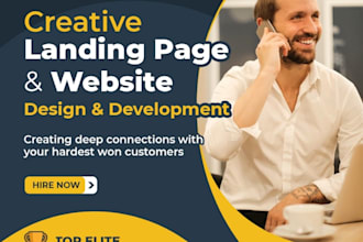 develop a custom high conversion landing page