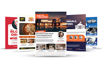 design professional and unique flyers, brochure and tri fold