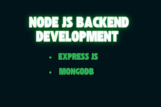 develop node js backend with rest apis express and mongodb