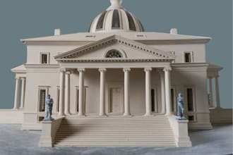 do 3d monument model ancient cities 3d architecture rendering for 3d print