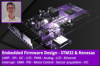 develop the firmware for your project on stm32 and renesas