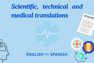 provide precise and high quality scientific translations