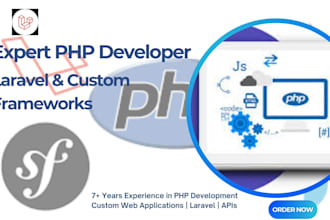 be your professional PHP website development laravel custom application