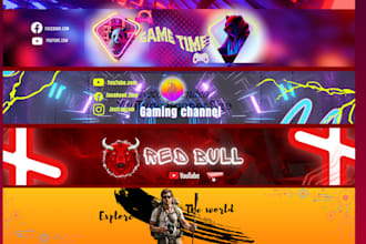 create professional youtube banners and channel art