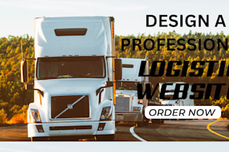 create a professional logistic dispatch cargo freight transportation website