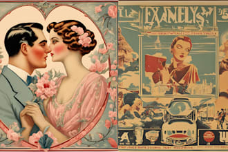 design vintage poster retro vintage illustration travel film moves vintage cover
