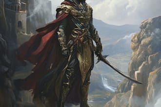 draw your dnd character, fantasy, fanart character, or tcg