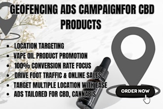 do geofencing ads campaign, location targeting for cbd ads, cannabis, vape oil