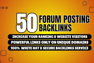 do forum posting SEO backlinks for top google ranking