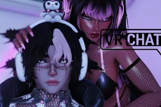 create vrchat avatar, custom avatar, 3d avatar, custom character creation, furry