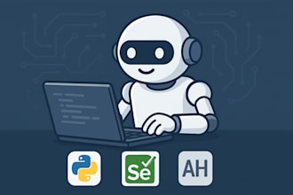 custom automation script using python selenium or autohotkey