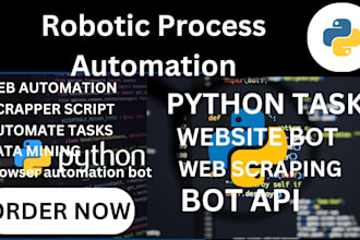 automate python task,ai bot,cpp code,web scrapper,web automation,web bot,php bot