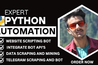 do python automate task,website bot,web automation,bot api,cpp,c,selenium,uipath