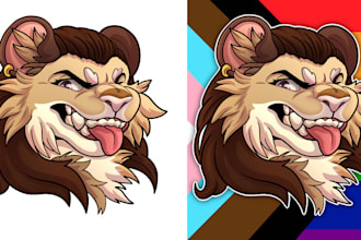 draw nsfw and sfw furry art, furry badge and furry icon