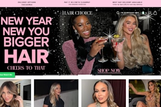 design luxury hair extension shopify store hair extension website hair website