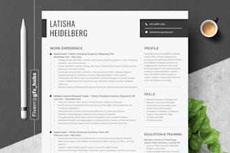 create professional cv design, resume or portfolio design