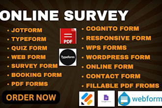 setup attractive google form, cognito form, jotform, and online form