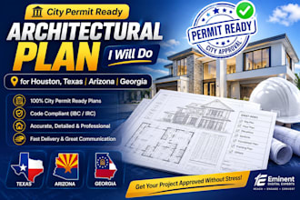 do city permit ready architectural plan for houston texas arizona georgia