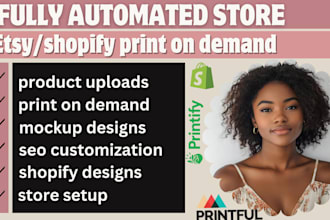 do esty shopify print on demand store printful shopify print on demand printify