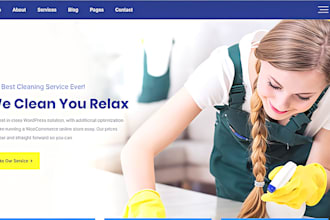 build commercial cleaning website, house cleaning website, janitorial website