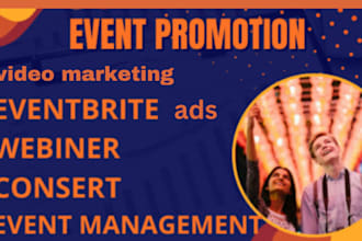 do promotional ad for magazine, eventbrite, concert marketing for engagement