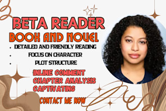 beta read your book novel, fiction memoir story manuscript offer inline feedback