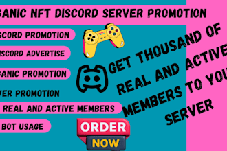grow,boost,advertise and promote your nft crypto  discord server promotion