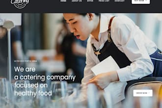build food restaurant website  catering website with online ordering