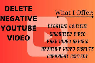 permanently delete negative youtube videos on your channel