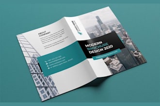 design real estate brochure flyer company profile catalog and bifold design