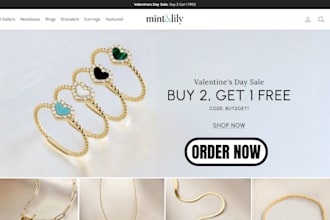 build 7 figure jewelry shopify store perfume website cosmetics sneaker website