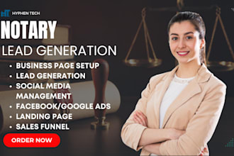 design SEO friendly notary website, notary leads, landing page, notary website