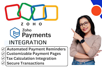 setup zoho crm payment gateway API integration development fixing zoho invoice