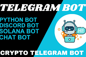 telegram bot, crypto telegram bot, solana bot, meme bot, ninjatrader, python bot