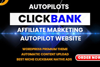 create and set up an autopilot clickbank affiliate website