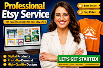 design etsy digital product etsy shop set up etsy print on demand etsy listing