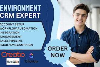 setup hubspot clickup creatio agile oracle apptio keap streak environment crm