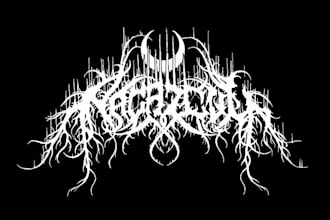 create death metal, black metal, and brutal death metal logo