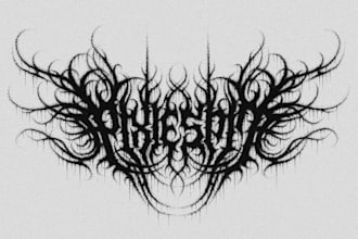 design grind, deathcore, death, heavy, and black metal logo