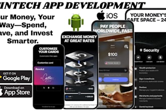 build a secured neobank app payment app money transfer app bank app fintech app